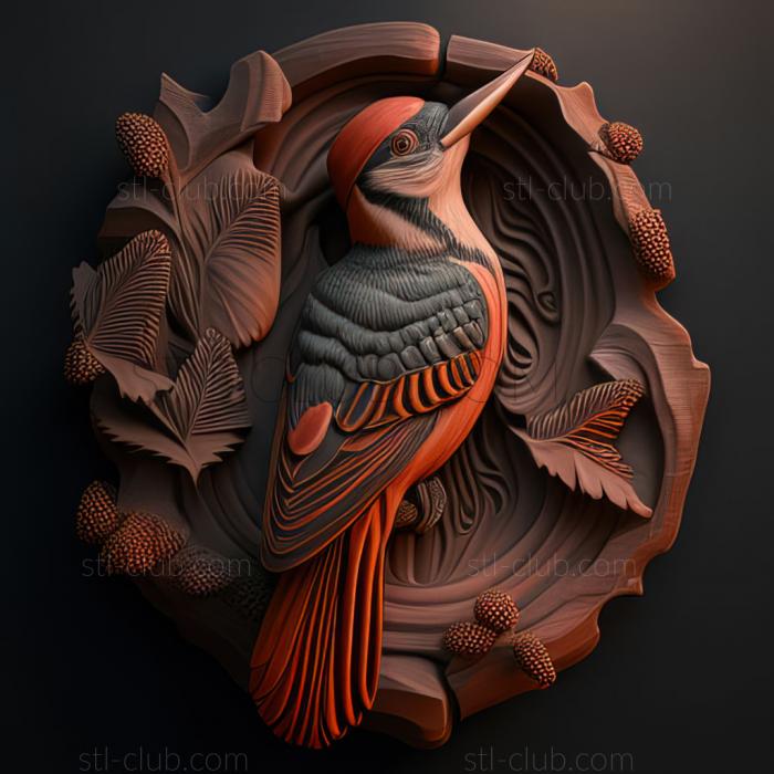 3D model st woodpecker (STL)